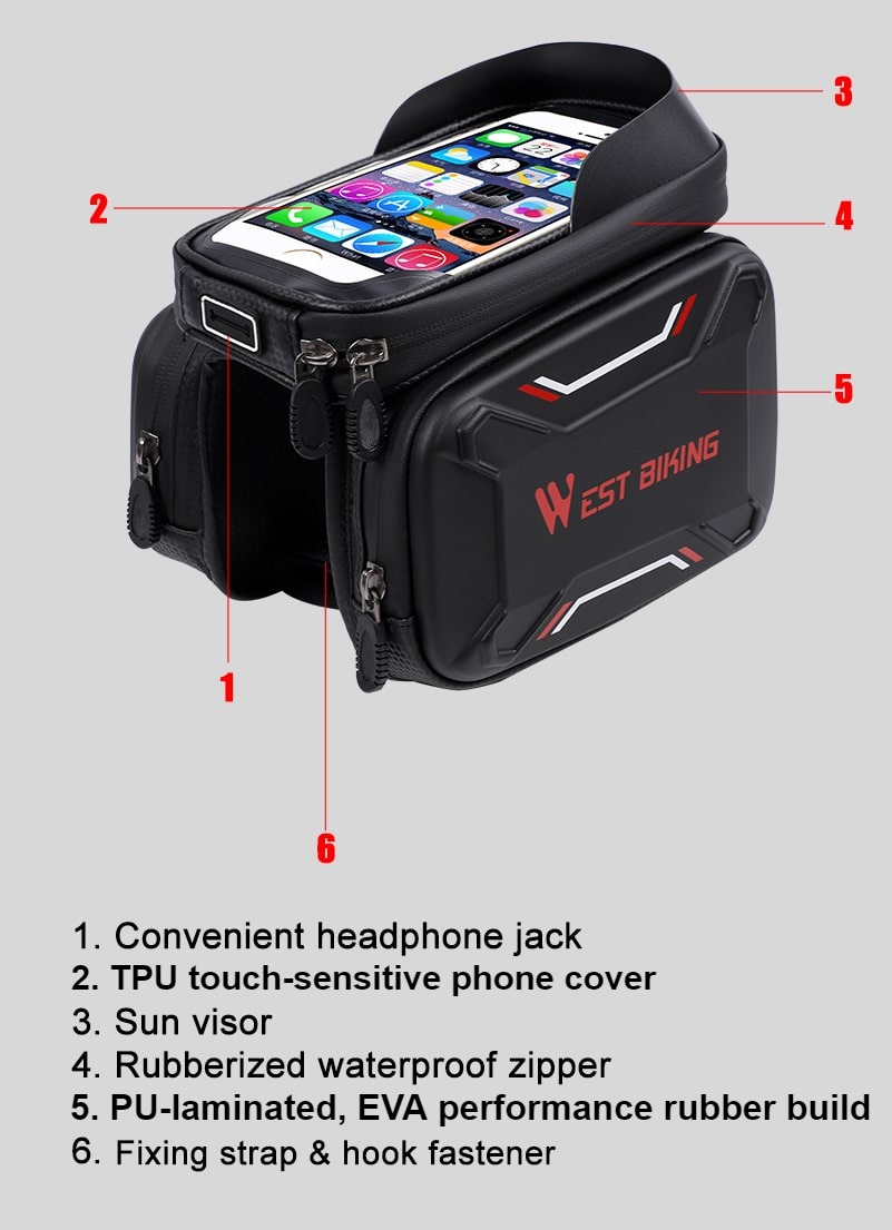 Waterproof Bicycle Touch Screen Bag - Decoratormall