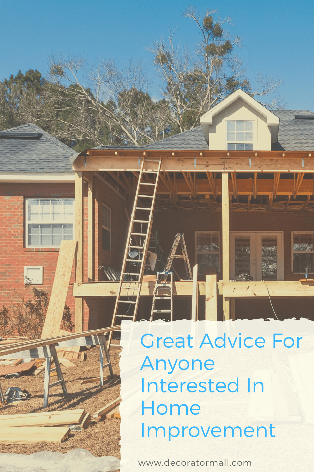 Advice For Home Improvement