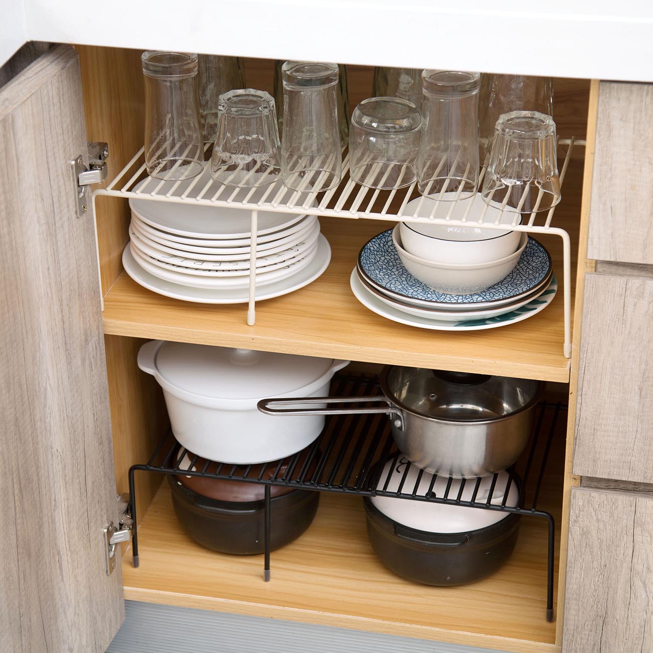 Adjustable Metal Storages Racks For Kitchen Cabinets Adjustable Metal Storages Racks For Kitchen Cabinets