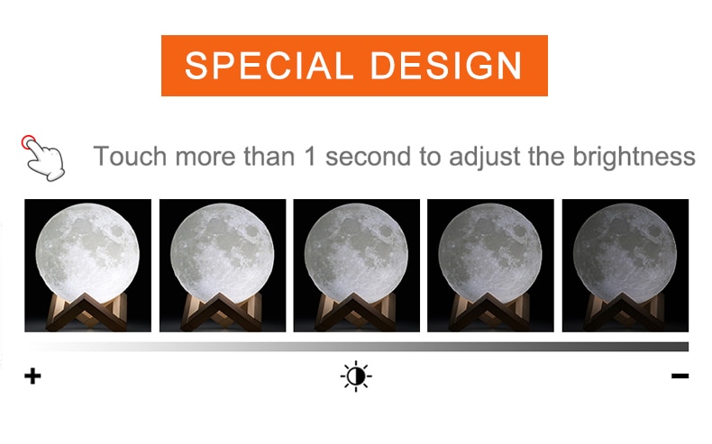 Colorful 3D Moon Night Light Colorful 3D Moon Night Light