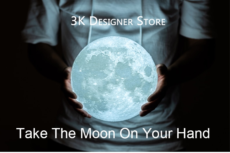 Colorful 3D Moon Night Light Colorful 3D Moon Night Light