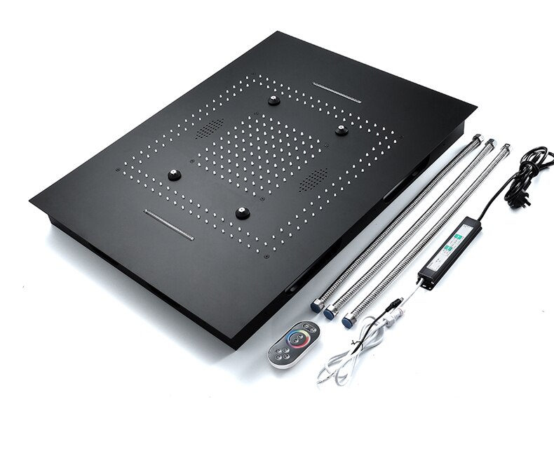 Large Bluetooth Music Rainfall & Mist Showerhead with LED Lights & Built-In Speakers Large Bluetooth Music Rainfall & Mist Showerhead with LED Lights & Built-In Speakers