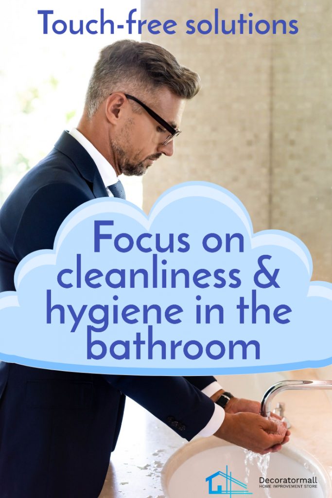 Focus on cleanliness and hygiene in the bathroom pin