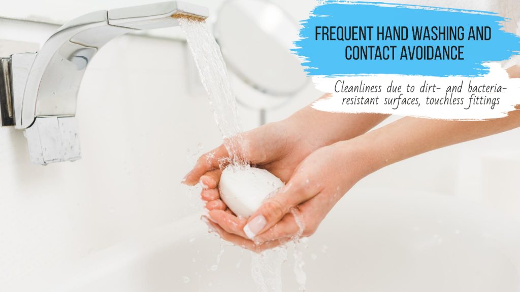 Frequent hand washing and contact avoidance
